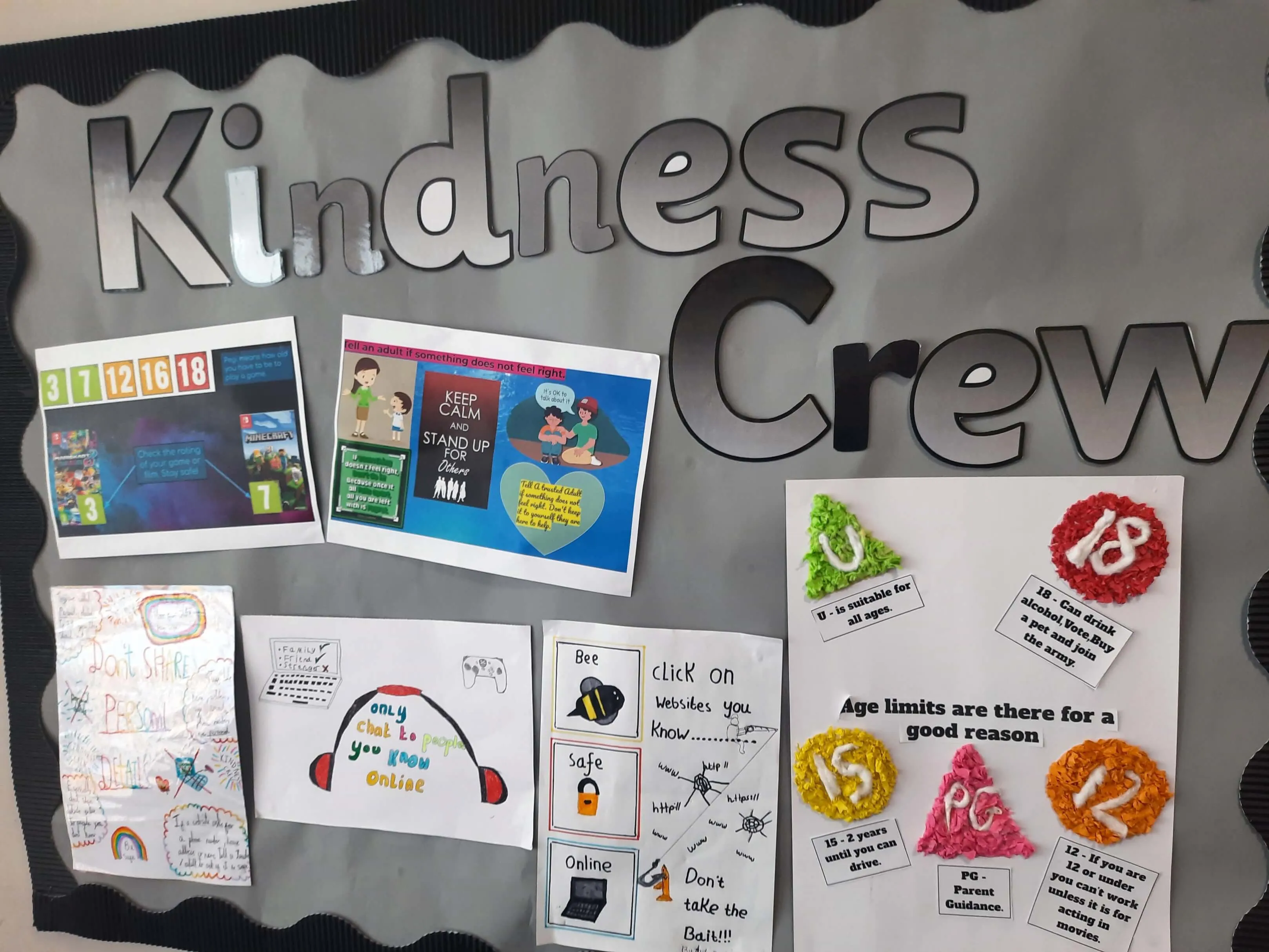 Poster introducing the Ambassadors and their work to the school